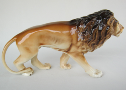 Royal Dux porcelán oroszlán