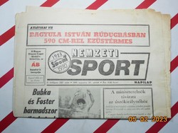 Retro régi újság - Nemzeti Sport - 1991. augusztus 30. - Születésnapra ajándék.