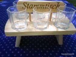 Stampedlis stoki pálinkás kínáló poharak
