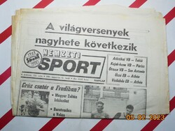 Retro régi újság - Nemzeti Sport - 1991. augusztus 13. - Születésnapra ajándék.