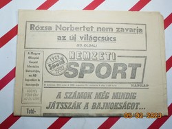 Retro régi újság - Nemzeti Sport - 1991. augusztus 15. - Születésnapra ajándék.