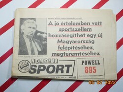 Retro régi újság - Nemzeti Sport - 1991. augusztus 31. - Születésnapra ajándék.
