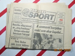 Retro régi újság - Nemzeti Sport - 1991. szeptember 2. - Születésnapra ajándék.