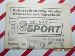 Retro régi újság - Nemzeti Sport - 1991. augusztus 4. - Születésnapra ajándék.