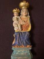 ANTIK MARIAZELLI MADONNA  FASZOBOR !!  25X9X4 cm!