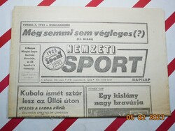 Retro régi újság - Nemzeti Sport - 1991. augusztus 6. - Születésnapra ajándék.