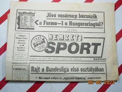 Retro régi újság - Nemzeti Sport - 1991. augusztus 3. - Születésnapra ajándék.