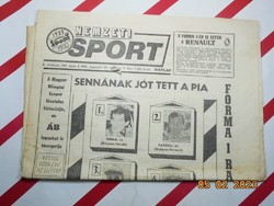 Retro régi újság - Nemzeti Sport - 1991. augusztus 11. - Születésnapra ajándék.