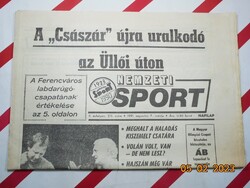 Retro régi újság - Nemzeti Sport - 1991. augusztus 7. - Születésnapra ajándék.