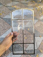 Antique Secessionist Art Deco Sliced Glass Leaded Window, Door, Display Cabinet, Clock Glass, Decoration