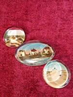 Antik üveg levél nehezék