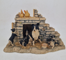 Border Fine Arts Ray Ayre JH5 Border Collie család 12.5cm