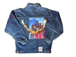 PLATINUM FUBU,Muhammad Ali férfi farmer dzseki,M./L.,ereklye ! Vintage!!!,2000-es gyártás!ÚJ!