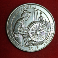 2019.  Lowell emlék USA negyed dollár (482)