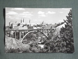 Képeslap,Veszprém,Viadukt híd,vár,városi látkép,részlet, 1965-