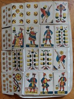 Régi német kártyajáték, játékkártya, kártya INGYENES szállítással