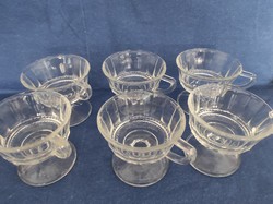 Vintage  talpas bólés poharak 1950-ből