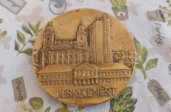 Debrecenért plakett 9,5 cm