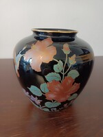 Vintage japán porcelánváza gyönyörű virágmintával