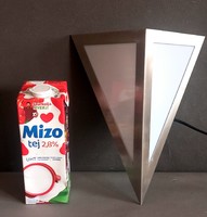 Posztmodern acél- plexi fali lámpa ALKUDHATÓ design