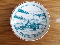 Hollóházi emlék falitányér _Hollóházia Templom