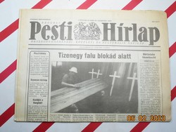 Retro régi újság - Reggeli Pesti Hírlap - 1991. augusztus 6. - Születésnapra ajándék.