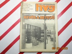 Régi retro újság - HVG Heti Világgazdaság - 1988. június 4. , X. évfolyam 22. (470.) szám