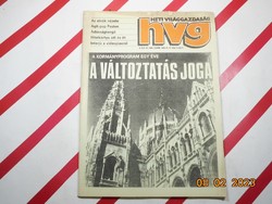 Régi retro újság - HVG Heti Világgazdaság - 1988. szeptember 17. , X. évfolyam 37. (485.) szám