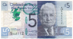 5 font pound pounds 2016 Skócia Clydasdale Bank