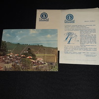 Colorvox hangbarázdás képeslap - Badacsony,  Kilátás a Kisfaludy házból, postatiszta, borítékban