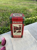 Ritka Szegedi Export Paprika fém pléh doboz  nagymama kincse hagyaték falusi paraszti