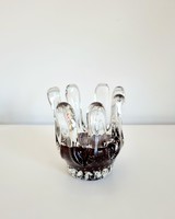 Különleges fújt üveg gyerta/mécsestartó