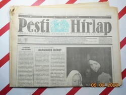 Retro régi újság - Reggeli Pesti Hírlap - 1990. december 23. - Születésnapra ajándék.
