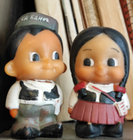 Orosz mesefilm figurák retro gumi játék babák