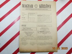 Régi retro újság - Magyar Közlöny - 1981. június 13. - Születésnapra ajándék.
