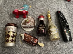 Vondels Amsterdam egyedi, nagyobb méretű, kézzel díszített karácsonyfadíszek