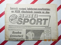 Retro régi újság - Nemzeti Sport - 1991. február 3. - Születésnapra ajándék.