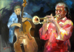 Walter Gábor "Koncert" Olajfestmény 50x70 cm