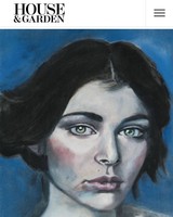 Megan Shine gyönyörű portré festménye 48x61 cm kerettel