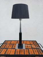 Modern design króm fa asztali lámpa ALKUDHATÓ