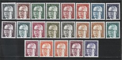 Postatiszta Bundes 1704 Mi 635-645, 689-692, 727-732     35,00 Euró