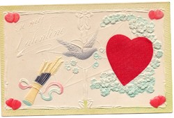 Képeslap: Valentin nap.