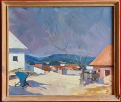 Ősz Dénes (1915 - 1980) : Faluszélén