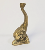 Régi réz hal figura