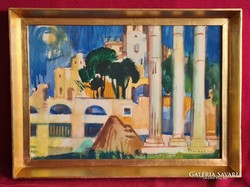 Pleidell János (1915 - 2007) : Mediterrán táj