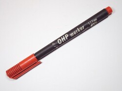 Retro piros színű alkoholos filc alkoholbázisú restirón - OHP marker - ICO gyártó
