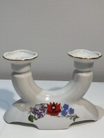 Kalocsai porcelán gyertyatartó