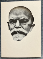 Pauer Gyula: Lenin-Marx (1971) - pszeudó alkotása kiállítási meghívón.