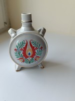 Drasche porcelán kulacs népi motívummal