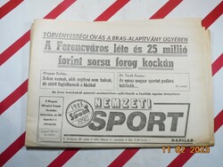 Retro régi újság - Nemzeti Sport - 1991. február 7. - Születésnapra ajándék.